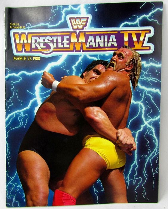 On the wall of Rip's living room, there's a framed cover of the WrestleMania IV. In No Holds Barred canon, Rip vs Andre happened.