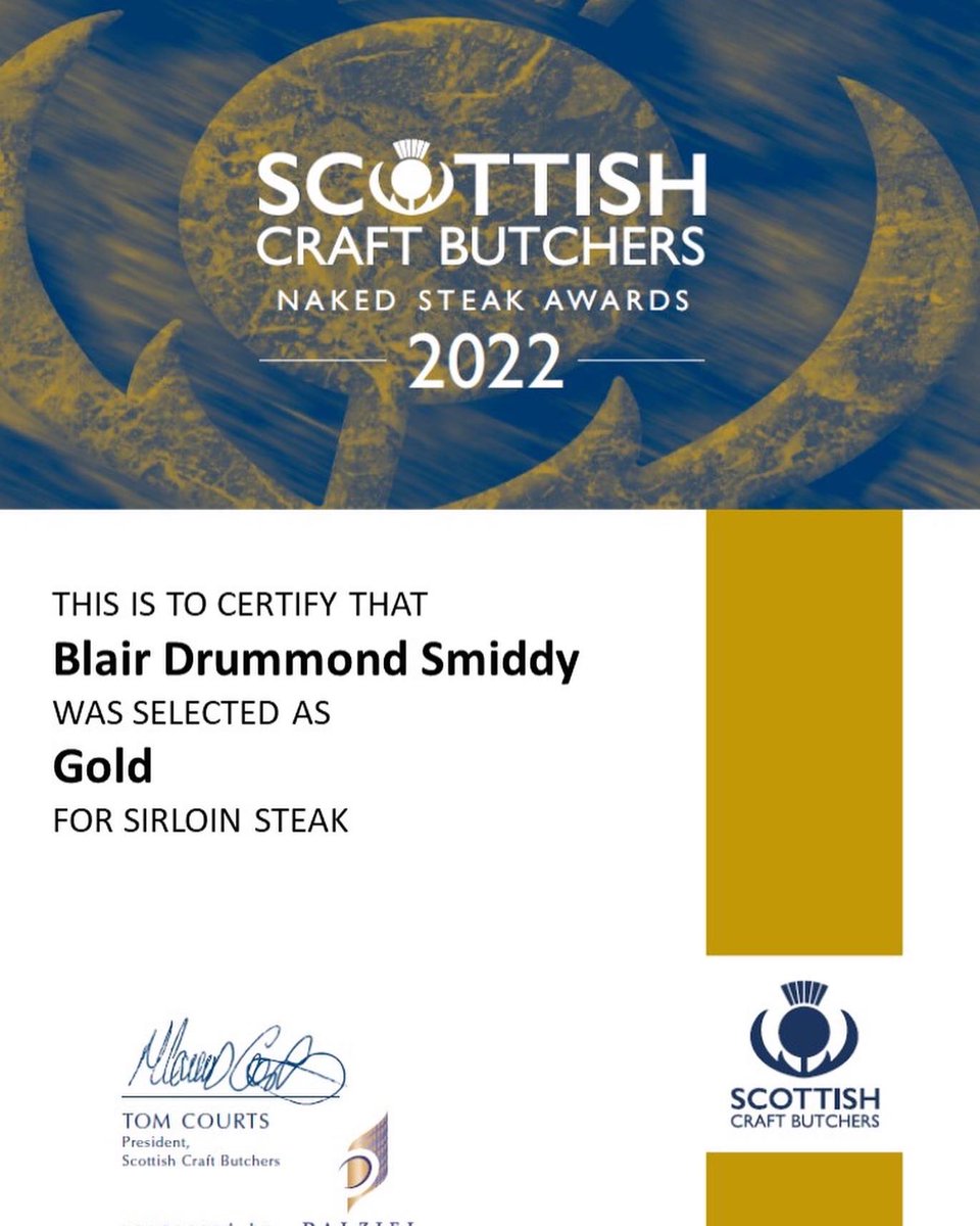 A successful night for us last night <a href="/ScoCraftButcher/">Scottish Craft Butchers</a> product evaluation awards. <a href="/BlairDrumSmiddy/">BlairDrummondSmiddy</a>