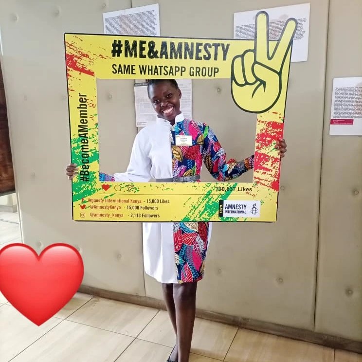 JenipherOchien2's tweet photo. I'm a member of Amnesty celebrating @AmnestyKEAT10 https://t.co/hKUshqJ6DG