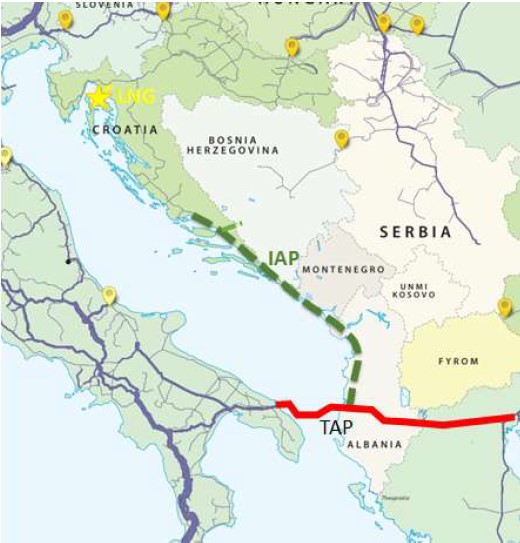 chameleonGR's tweet photo. Edi Rama - Ursula von der Leyen. Press conference.
Discussion about Ionian-Adriatic pipeline #IAP have taken place (28':20").
IAP is a mature project, that is included in #ENTSOG #TYDP22. Initial capacity 5 BCM/Y.
🇬🇷 role as an energy hub wil increase.
https://t.co/BIFA3vq914 https://t.co/mowuSsmTFY