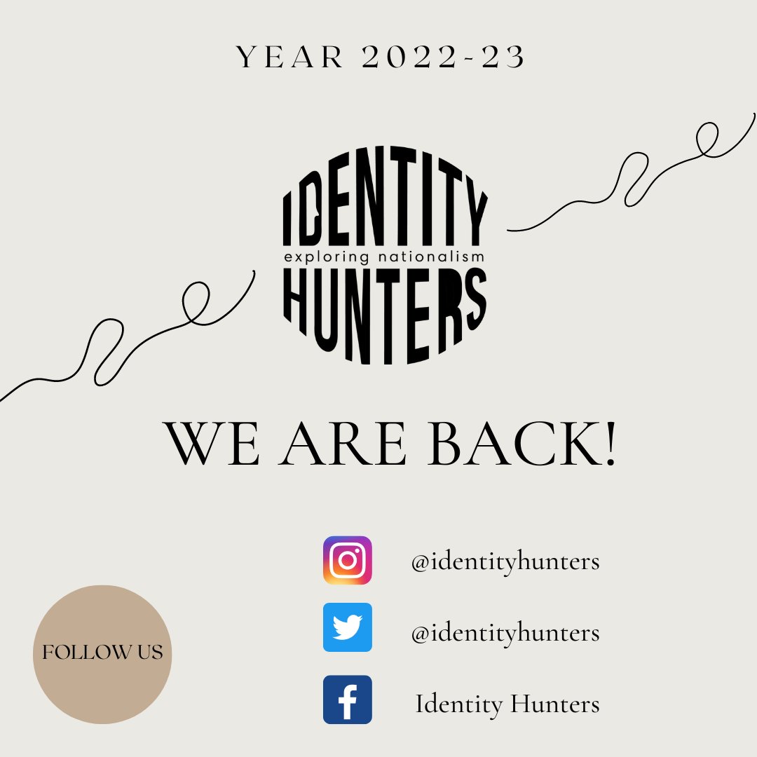 WE ARE BACK! Our team has been working for a new insightful academic year. Follow us to receive all the news about our blog. Expect lots of new perspectives and investigations about nationalism and identity.