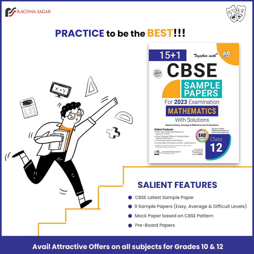 rachnasagargrp's tweet image. How to become a Topper?
By practicing ‘Together with’ #SamplePapers to Prepare for #CBSEBoardExams.

Available for All subjects for Grades 10 &amp;amp; 12.
👉 Order Now on rachnasagar.in , Amazon, Flipkart

#EADSamplePapers #EAD #Books #Class12th #CBSESamplePapers #Mathematics