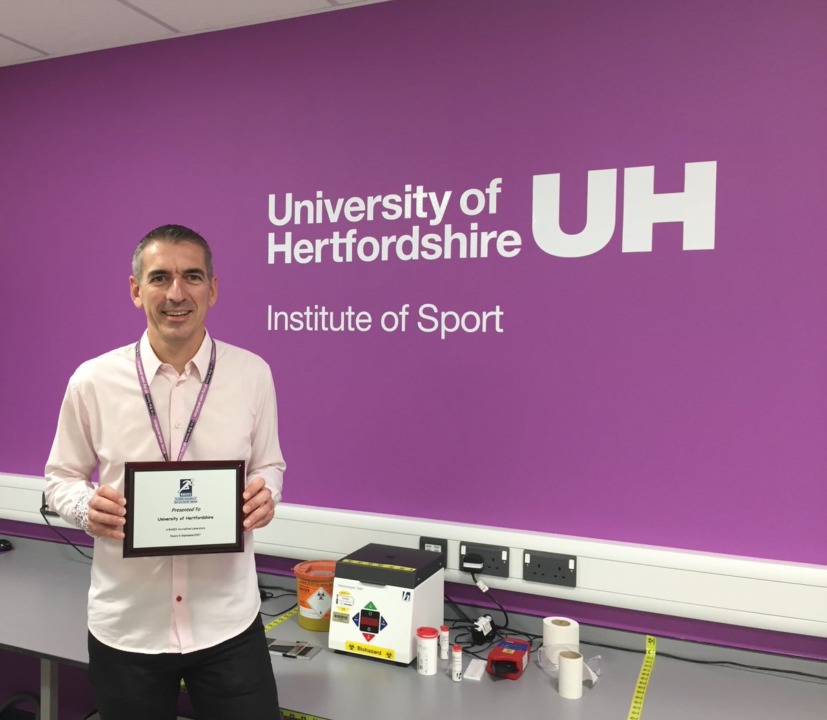 Congratulations to University of Hertfordshire Institute of Sport for being awarded BASES Laboratory Accreditation! bit.ly/3BDCMpj