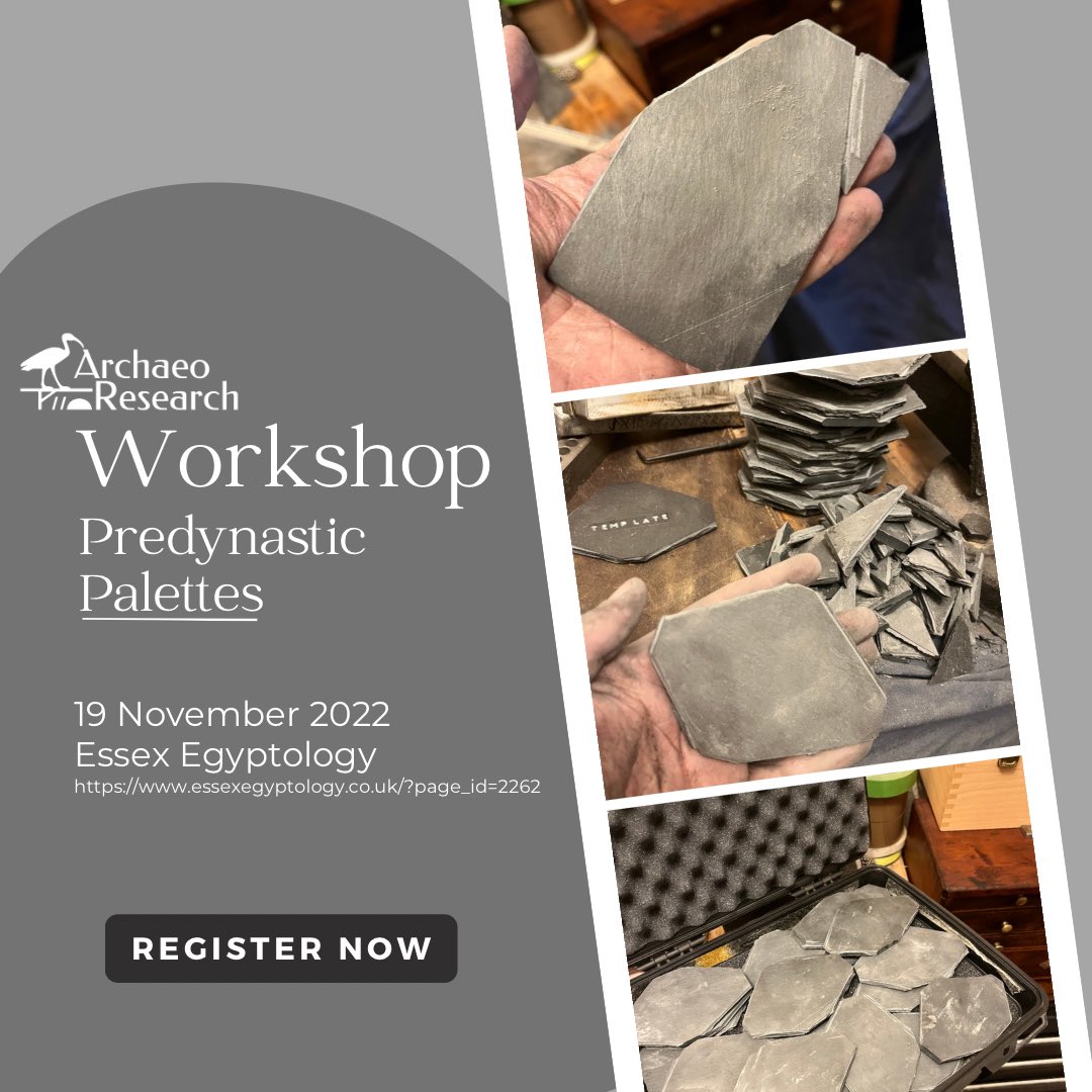 archaeoresearch's tweet photo. The palette preforms are ready, why not join me and @EssexEgyptology on the 14th of November to learn about pallets and get the chance to do some experimental archaeology and make your own!
Full details here: https://t.co/ppiCIscyLk https://t.co/8mIu7K7LRw