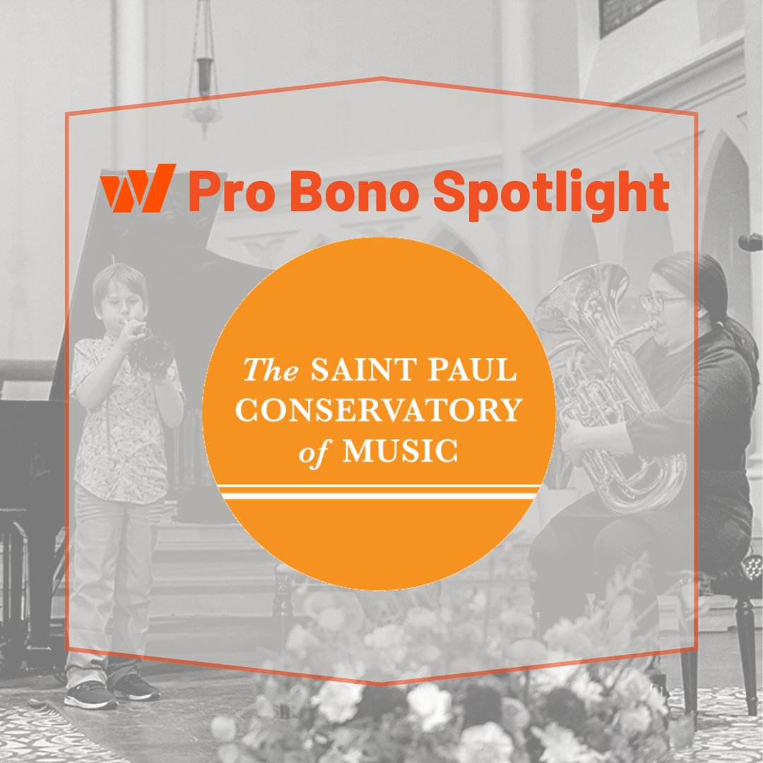 Winthrop provided #probono services for the Saint Paul Conservatory of Music by helping them to relocate to a new space, where they can continue to serve the community and offer lessons to music lovers of all ages and abilities.  

#PBW2022 #WinthropMpls
