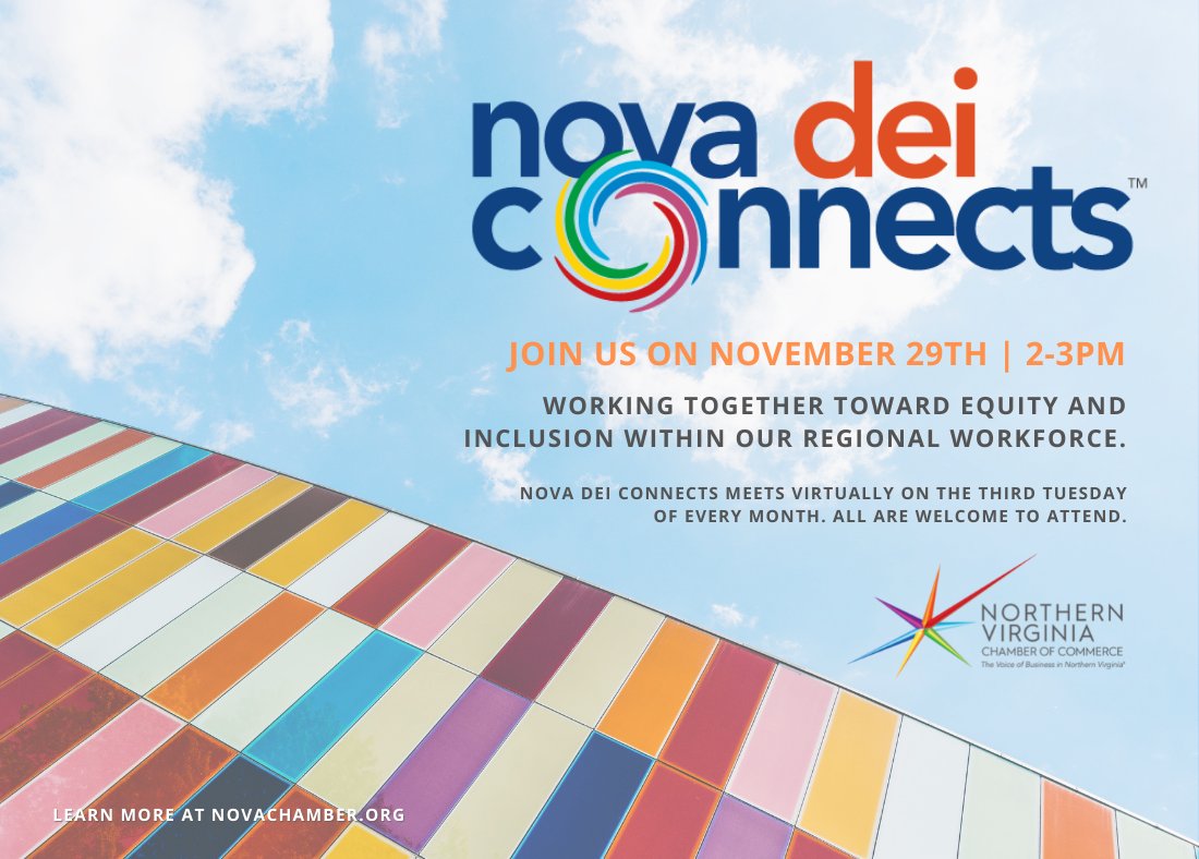 Join us for our next free, members-only DEI conversation at our next DEI Connects, November 29th! Our featured speaker will be Nikki Odom, Senior Director of DE&amp;I and Community Affairs, Nestlé. ow.ly/FZKK50LnYih #novadei #novadiversity