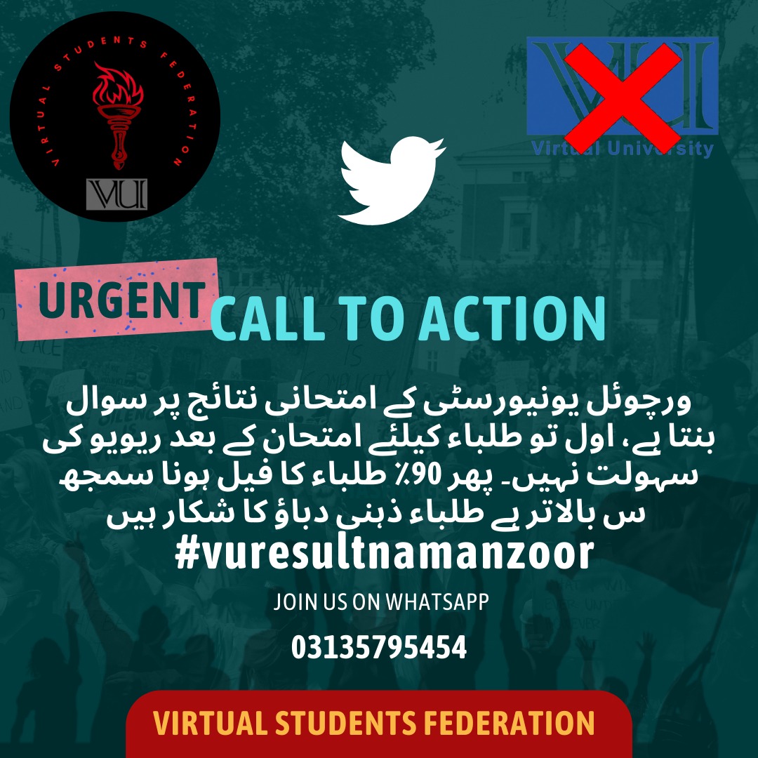Tahreem27471398's tweet photo. #vuresultnamanzor
#vuresultnamanzoor #vuresultnamanzor #vu_namanzor_result #vuresult #VUPakistan #vu_ #VirtualUniversity #Virtualuniversity_Result_na_manzoor #VirtualUniversityPakistan https://t.co/f2bve2dkMA