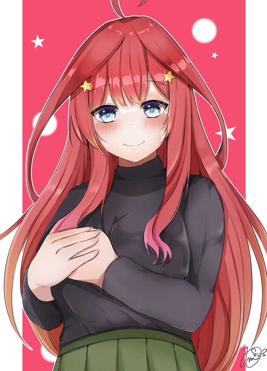 Imi@さんがTwitterに投稿した中野五月(五等分の花嫁)のイラスト。