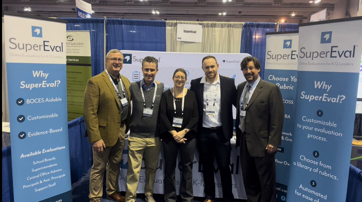 The SuperEval team is thrilled to be in attendance at #NYSSBA22! Visit us at Booth #1016!