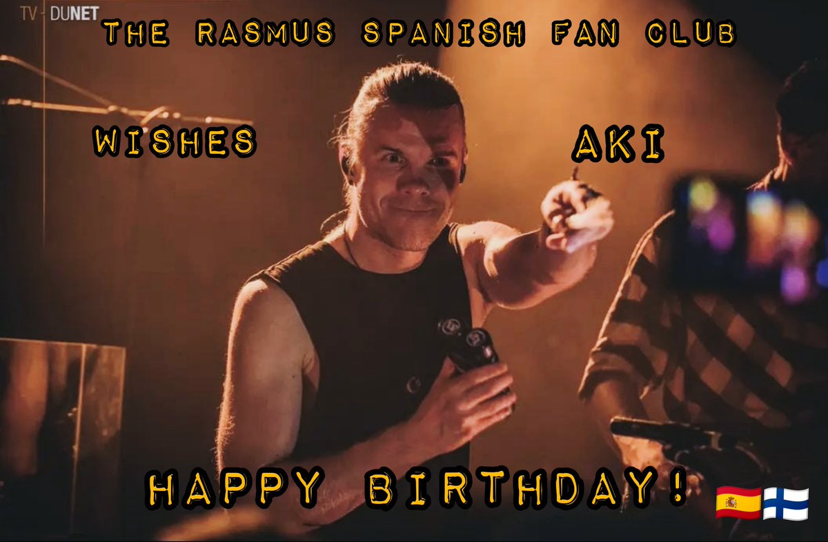 TheRasmusSFC's tweet photo. ¡Hoy es el cumpleaños de nuestro querido bateria, Aki Hakala! https://t.co/yp5aZPU9Ay