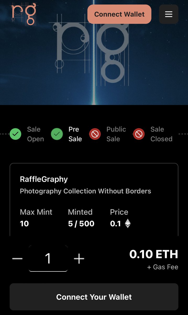 🚨PRIVATE SALE IS OPEN NOW🚨 Claim your NFT and try your luck 🍀 It will last for 24 hrs! Let’s go Rafflegraphy @HagiaProject Fam! — Link below 🚀