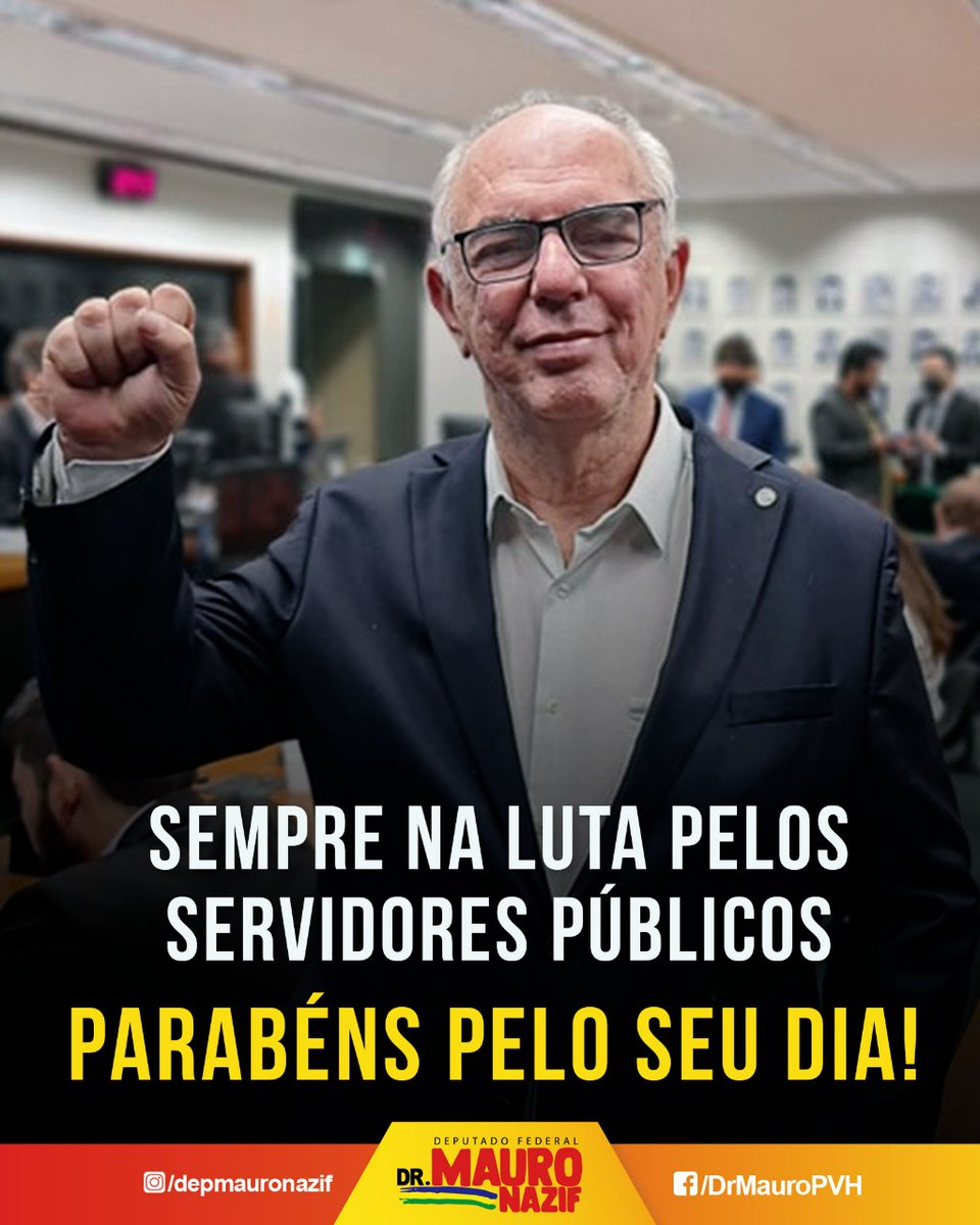 nazif_dr's tweet photo. Sempre na luta pelos servidores públicos.
Parabéns pelo seu dia!
.
.
.
#MauroNazif #Drmauronazif #psb #rondonia #pvh #servidorpúblico #ServidoresPúblicos #serviçopublico #funcionariopublico https://t.co/UNNlSCKzcn