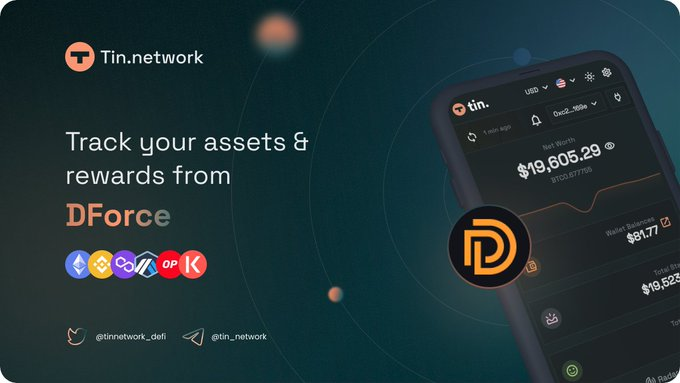 Polygon_Space1's tweet photo. 🔄 @Tinnetwork_defi now support @DForcenet on @BinanceChain @Ethereum @0xPolygon @Arbitrum @OptimismFND &amp; @Kava_platform

🔄 Track your yield and rewards from #dForce with #tinnetwork

🔽Track here
https://t.co/Y0qsMd0igQ https://t.co/E7vEDCqUUJ