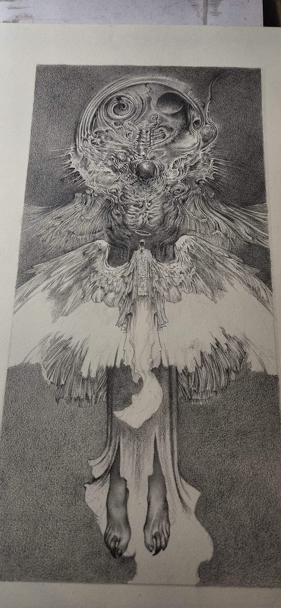 Stage 2... drawing for the painting...

Based on the same sketch that I used for The Lotus King, but becoming its own again.