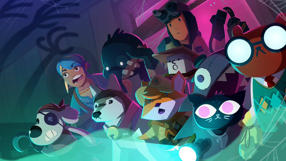 Come on gang- There’s nothing to be afraid of!

AHH!! EXCEPT THAT. WHAT THE HECK IS THAT????

Happy Halloweekend from your friends at Finji :) Art by <a href="/twobitart/">Sara G</a>