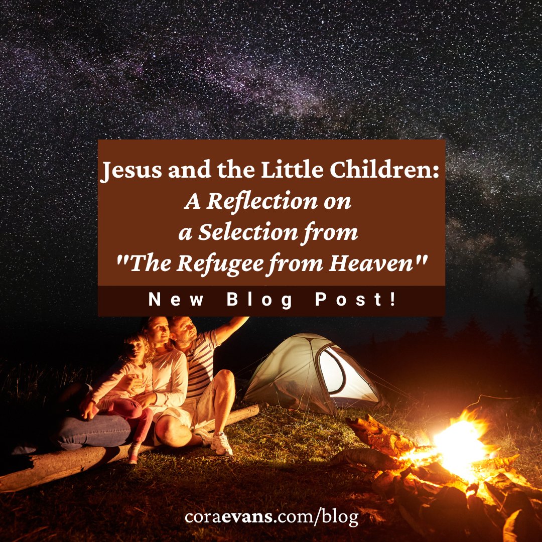 In The Refugee from Heaven, Jesus comes to a village with many children who were suffering and the spent the entire day healing them, bringing the children joy and their parents relief and hope for the future. 
coraevans.com/blog/article/j…
#Gospel #Reflection #Prayer #Children #Faith