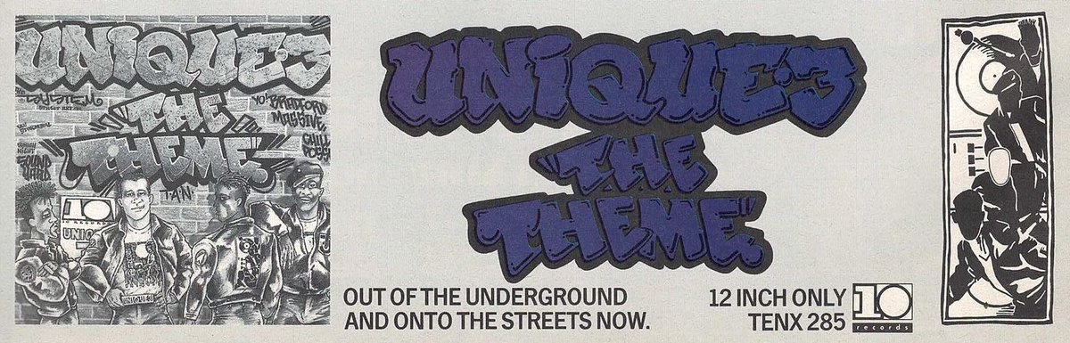 Telekonoid's tweet image. From the Underground of Bradford onto the streets 🕺

#Unique3 "The Theme" on this day 1989 🎶

#Bleep #Electro #FridayFeeling