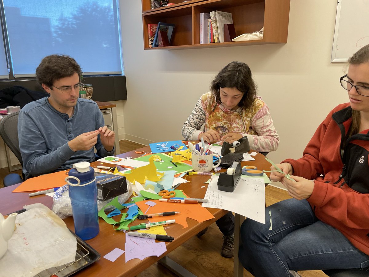 Cast your vote for the Moeller Lab’s door in the <a href="/CornellEEB/">Eco and Evo Biology</a> #Halloween Door Decorating Contest! Explore the menagerie of magical meandering #microbes as they trick or treat their way through the GI tract. Which costume is your favorite??