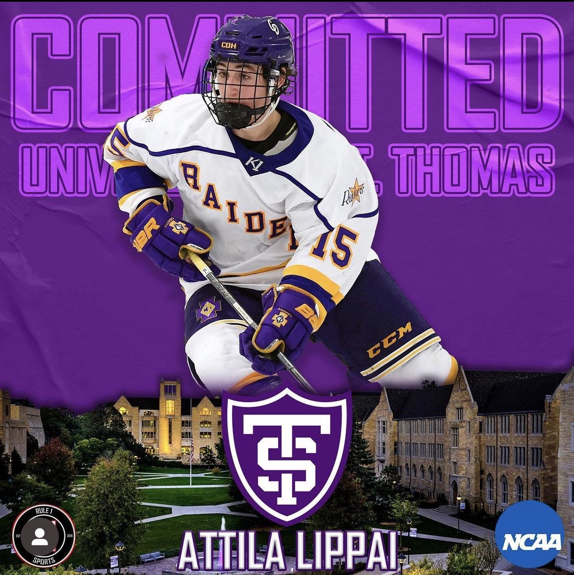 Congrats Attila Lippai on his commitment to the University of St Thomas!