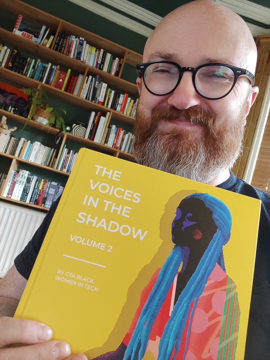 andyskipper's tweet photo. Yay! Just got my copy of Vol 2 of The Voices in the Shadow, a great collection of stories from black women in the Tech industry. Highly recommended! @GTA_BWTECH https://t.co/gAlLE3e5OV