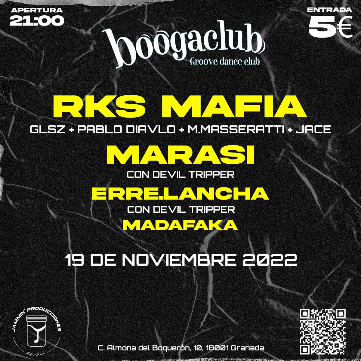 lamaldadbb's tweet photo. https://t.co/0KPJt4nLlo
NOS VEMOS EL SABADO 19 en la BOOGA CLUB GUAPXS☠️🖤           🔥20 primeras entradas a 3,50€🔥 https://t.co/073U1yxUZQ