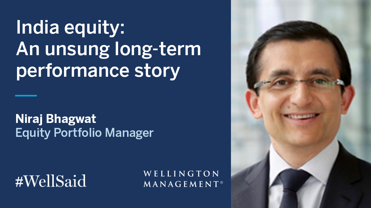 Wellington_Mgmt's tweet photo. Did you know that India's equity market has comfortably outperformed China's over the past 30 years? Yet India is often overlooked in favor of China. That may be a mistake, say Equity Portfolio Manager Niraj Bhagwat &amp; Investment Director Philip Brooks.

https://t.co/qiRNsGUkIz https://t.co/8IRKLb59ot