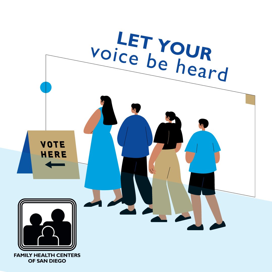 FamilyHealthSD's tweet photo. You don't have to wait until Election Day to vote. Return your ballot by mail, postage free, or to one of the Registrar's official ballot drop locations. Learn more: https://t.co/tEVAvlqLgA #FHCSD https://t.co/v7Wh646J6P