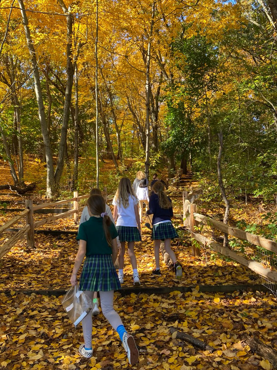 lincoln1884's tweet photo. Yesterday, our Grade 6 students took advantage of the gorgeous fall weather by taking a stroll through neighboring Blackstone Park. Along the way, they gathered materials for their found-object amulets, which they will soon be incorporating into a ceramic sculptural piece. https://t.co/F1u4y928EX
