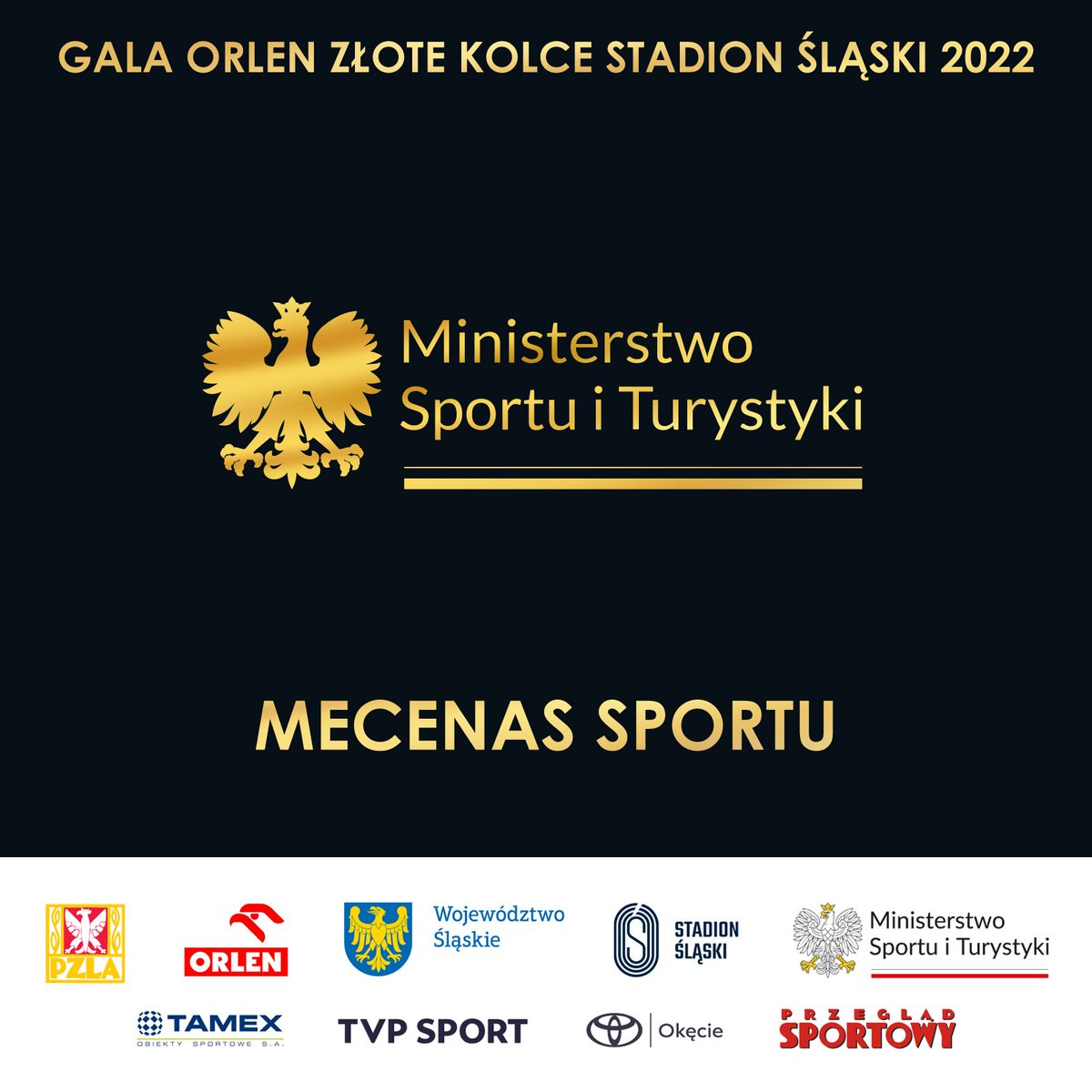 PZLANews's tweet photo. 🏆 #ZloteKolce2022 👉 mecenasem polskiej lekkoatletyki jest @SPORT_GOV_PL 🤝

@PKN_ORLEN @StadionSlaski @KamilBortniczuk https://t.co/VaoCufGvsF
