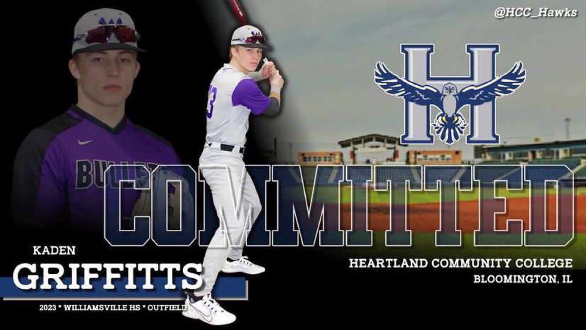 I would like to announce my commitment to Heartland Community College. Very thankful for my family, friends, and coaches that have put work in for my success. @GbaDevelopment @SpectsBaseball @WHSBASEBALL6 @PBRIllinois @HCC_Hawks