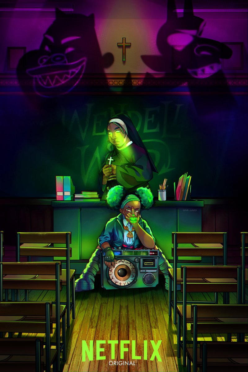 opal_lines's tweet photo. Watch Wendell and Wild tonight guys on netflix!! Here’s fanart I’ve made to celebrate its creation and release! https://t.co/TkxpFCsHXn