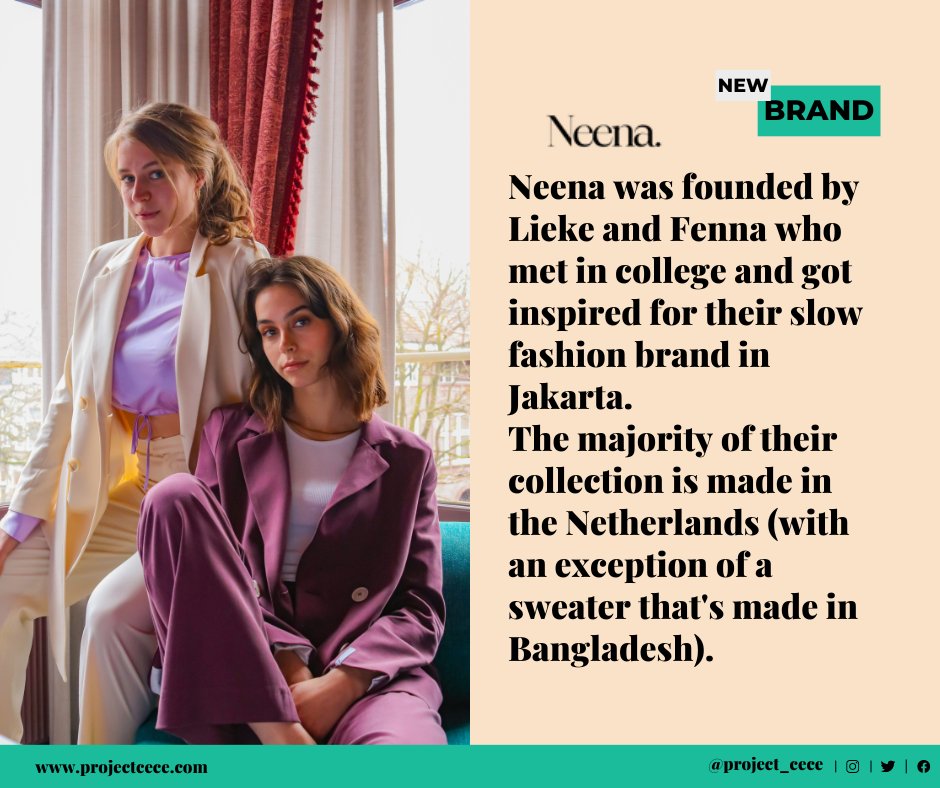 Project_Cece's tweet image. Meet Neena, essentials made in the Netherlands and Bangladesh! 🤩

cece.eco/3GhhN

#sustainablesuits #suitup #suitsforwomen #femalefounded #madeinnl #madeinbangladesh