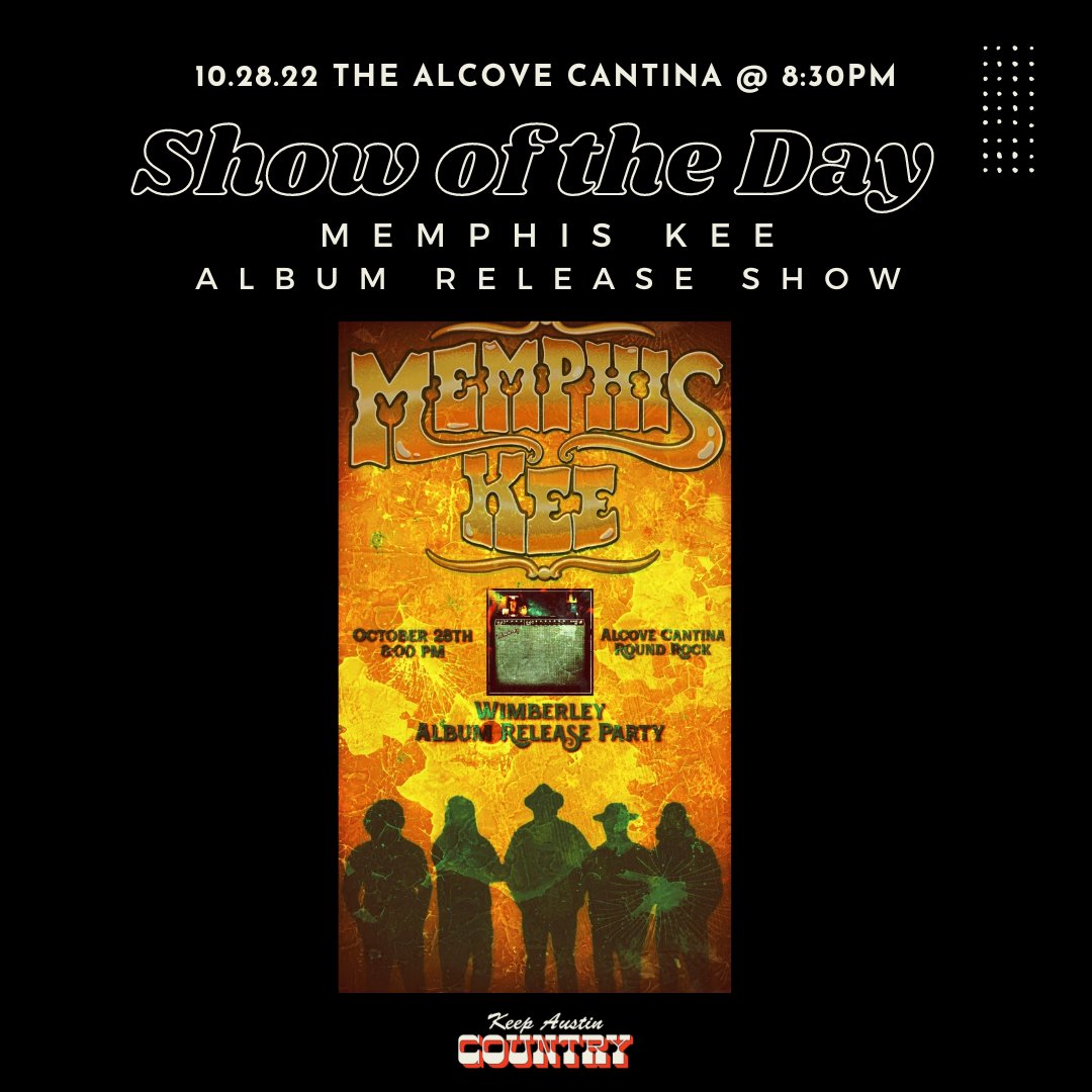 Keep Austin Country #SOTD is FREAKY FUN!

THE <a href="/luckreunion/">Luck Reunion</a> Lucktober Fest at Willie Nelson's Luck Tx 

w/ <a href="/CauthenMusic/">Paul Cauthen</a> <a href="/ramirezdavid/">Jesús David Ramírez Uc</a> @kirby_brown <a href="/kerncountry/">The Kernal</a> <a href="/LosLobosBand/">Los Lobos</a> &amp; <a href="/ryanquiet/">Ryan</a> - Gates 5:00PM
⁠
<a href="/MemphisKee/">Memphis Kee</a> "Wimberley" Album Release Show - The Alcove Cantina - 8:30PM