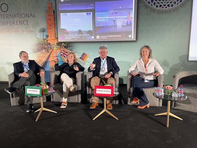 Lisa Machado (@cdncmlnetwork) on Twitter photo North American reps <a href="/jerryclem51/">Jerry Clements</a> and <a href="/Iamlisamachado/">lisa machado</a> moderating the first medical session at CML Horizons in the beautiful Marrakech with @andreasHochhaus and @janeapperley #CMLHZ22 North American reps <a href="/jerryclem51/">Jerry Clements</a> and <a href="/Iamlisamachado/">lisa machado</a> moderating the first medical session at CML Horizons in the beautiful Marrakech with @andreasHochhaus and @janeapperley #CMLHZ22
