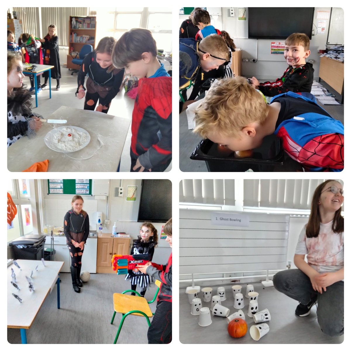 Halloween games and treats were greatly enjoyed in Knockadea today with money raised going to <a href="/TempleStreetHos/">CHI at Temple Street</a>! Wishing everyone a safe and happy Halloween! 🎃 👻 🧙