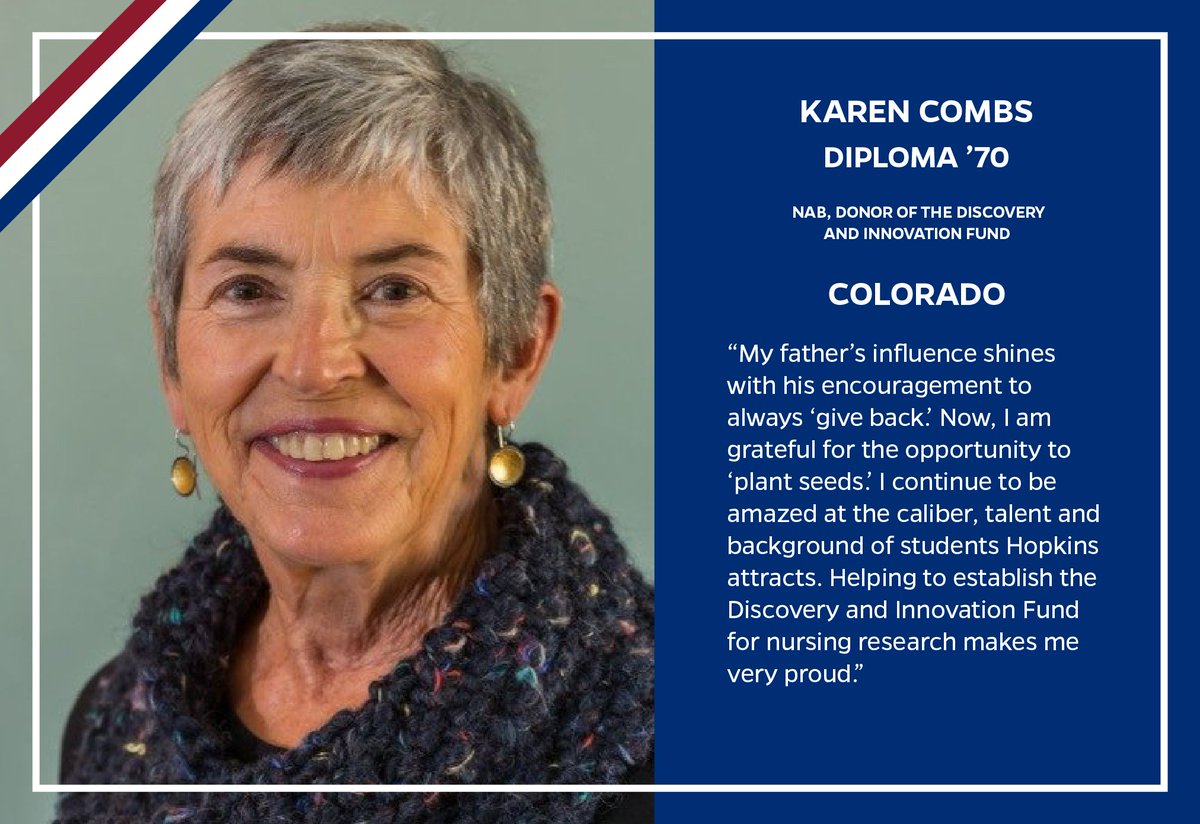 United States of Nursing Colorado: Karen Combs. Nurse Advisory Board member and Donor of the Discovery and Innovation Fund. bit.ly/3Ttih88