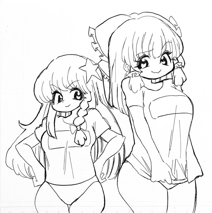 ペン入れ
AZS姉貴&amp;KNN姉貴 