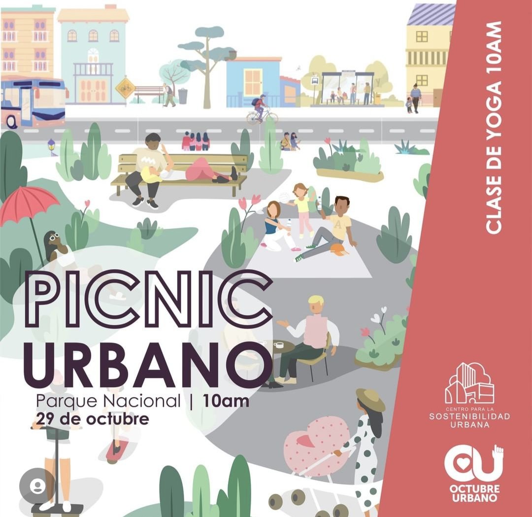 cpsurbana's tweet photo. Este sábado 29 de Noviembre cerramos #OctubreUrbano con 2 actividades:

Un picnic urbano en el Parque Nacional a partir de las 10am (incluye clase de yoga)

Una caminata por la ciudad que llega luego al picnic

Todas las actividades son gratis y abiertas al público

¡Nos vemos! https://t.co/NUO43Vb6xH