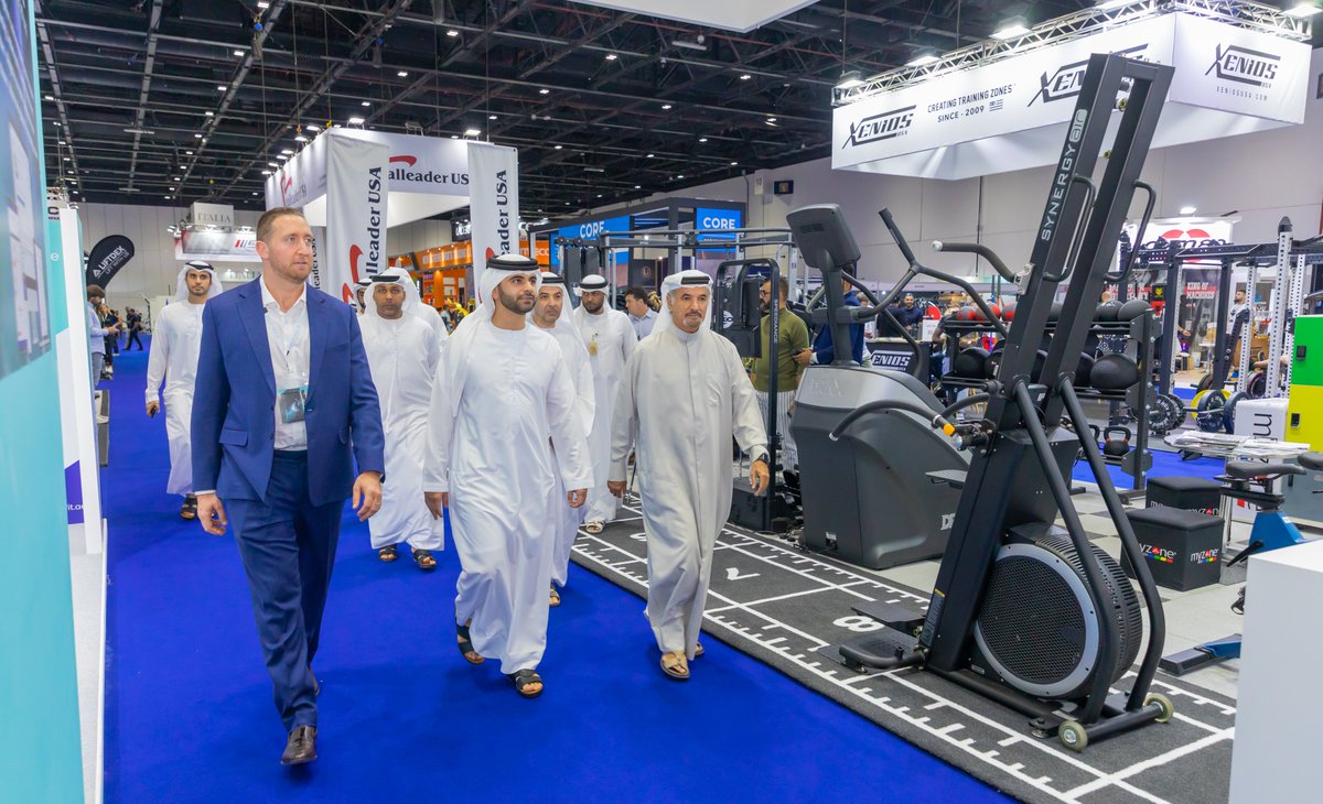 His Highness <a href="/sheikhmansoor/">Mansoor bin Mohammed</a> bin Mohammed bin Rashid Al Maktoum, Chairman of <a href="/DubaiSC/">Dubai Sports Council</a>, visits the sixth edition of the #Dubai Active Industry Exhibition.
mediaoffice.ae/en/news/2022/O…