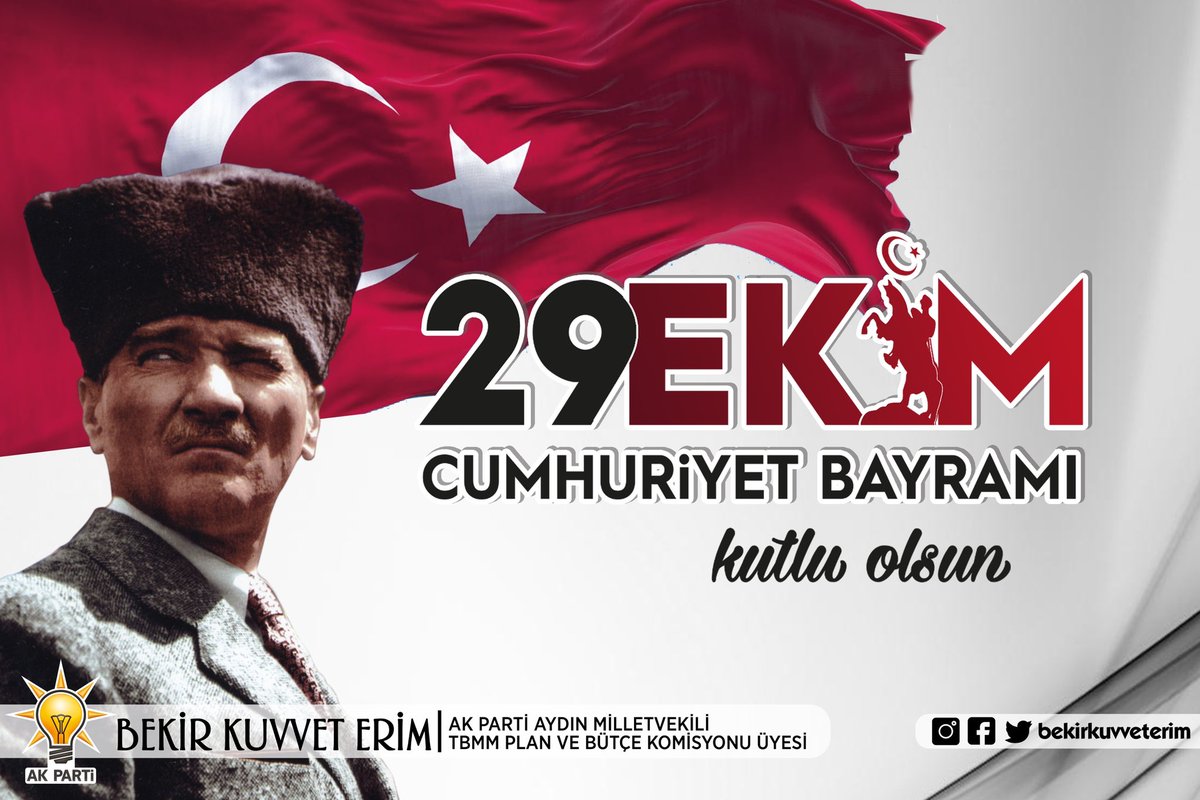 Aziz Milletimizin 29 Ekim Cumhuriyet Bayramı kutlu olsun…