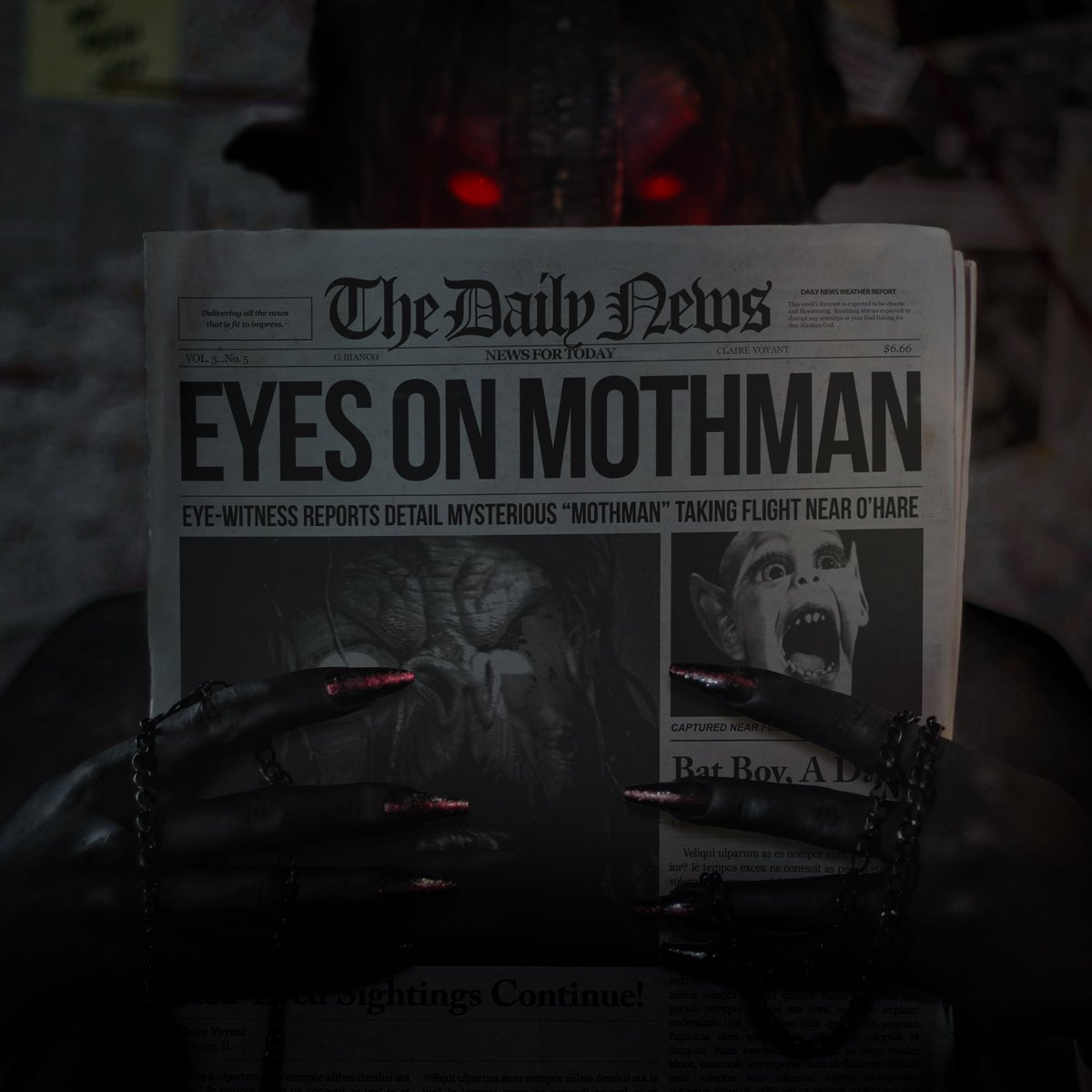 _claire_voyant's tweet photo. 𝕸𝖔𝖙𝖍𝖒𝖆𝖓
🗞📰🗞
Photography & Editing By: Johnny Bianco
Prosthetic Face By: @mostlydead_com
Prosthetic Painting & Application By: Myself
Costume By: Myself
📰🗞📰
#halloween #dragqueen #photography #sfxmakeup #gbianco #clairevoyant #cryptid #cryptidcollection #mothman https://t.co/PJyVHcxuyR