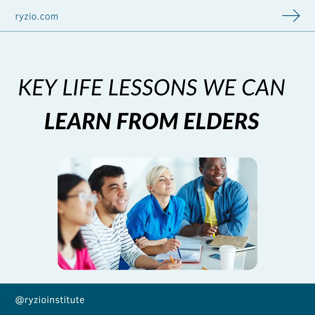 Elders are a source of wisdom and sage advice on dealing with and living life to its fullest. 

Here are key life lessons you can learn from your elders.