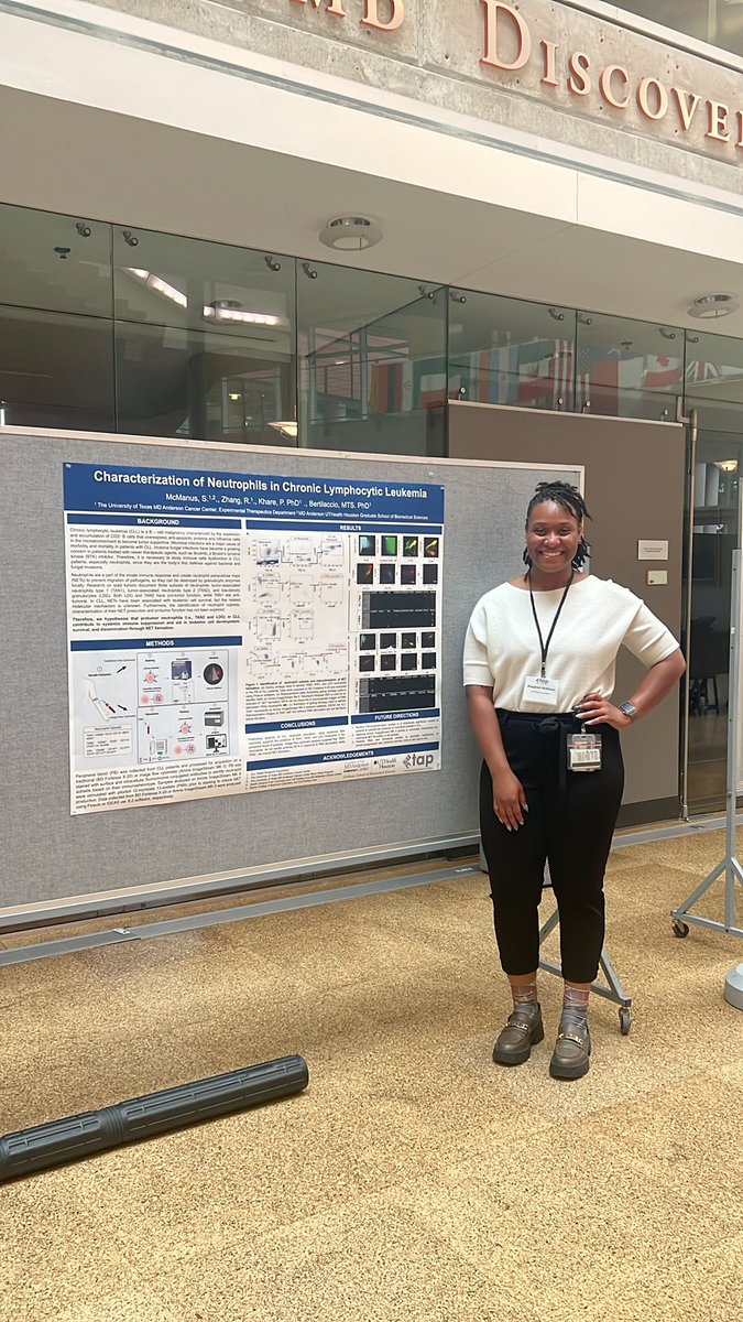 TAP Student Sheighlah McManus is presenting an exciting poster on neutrophils in CLL for the 2022 TAP Program Retreat!