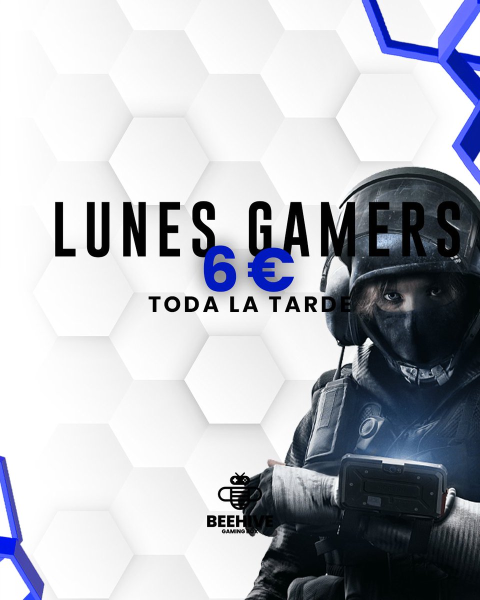 ¿Qué día es hoy? ¡LUNES GAMER! Toda la tarde regalada a 6€ 👀