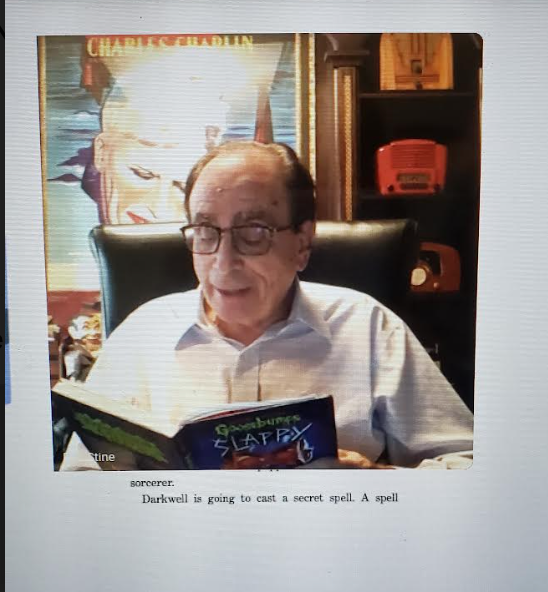 kriegerm16's tweet photo. So awesome hearing R.L. Stine read his latest book...and Slappy made an appearance. Thank you @Scholastic @MenloParkSchool #shinebrightedison https://t.co/zcPNLQtOEN