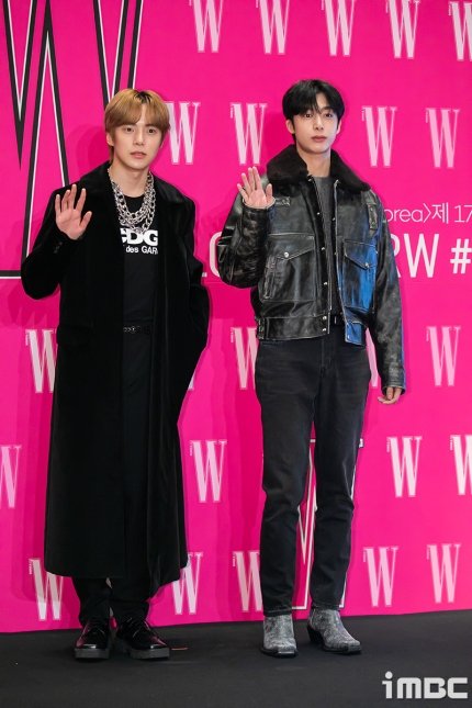 ArchiveChw's tweet photo. Hyungwon &amp; Minhyuk MONSTA X at ‘LOVE YOUR W’ event today  @OfficialMonstaX

#LoveyourW2022 #HYUNGWON https://t.co/L6AGxZMuS0