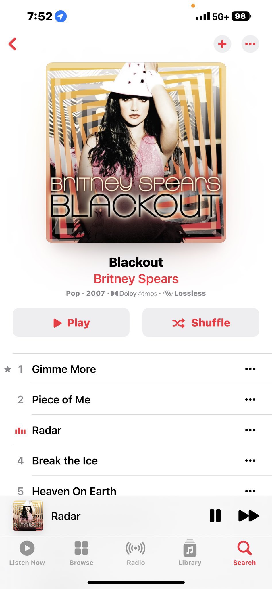 Britney Spears - Blackout -  Music