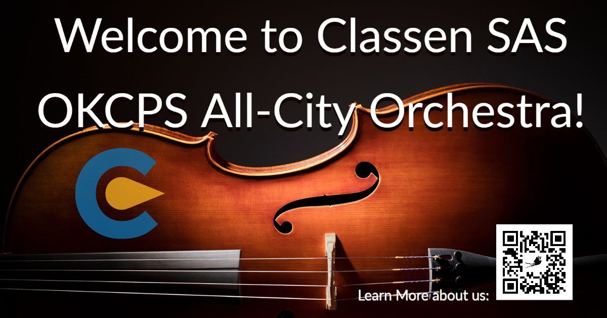 CSASMiddle's tweet photo. We are SO excited to host @OKCPS All-City Orchestra today!!! 🎻💫💙💛 #CometCommit #CometCity @ClassenSASOKC https://t.co/bDD6pn6bLs