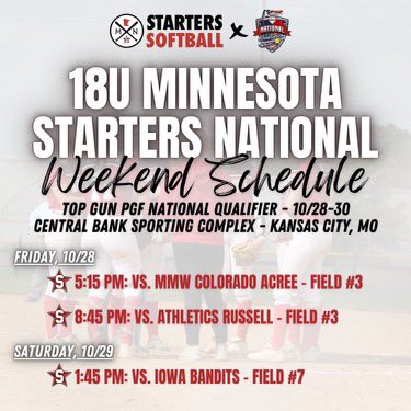 Excited for our last fall tournament down in Kansas City!