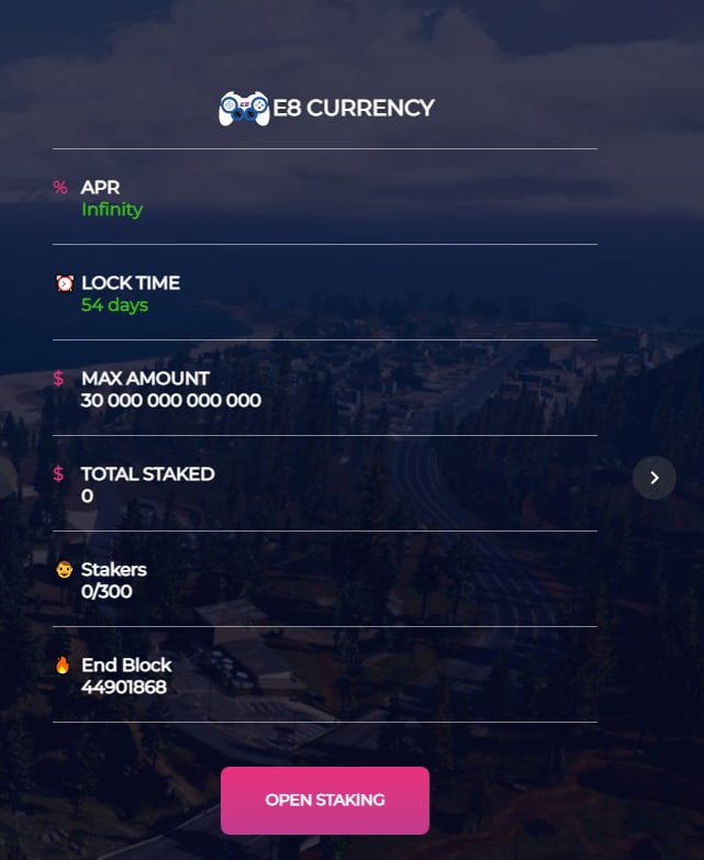 Energy8Token's tweet photo. 🌻Dear friends, we have launched a new staking! Users can deposit $E8 in-game tokens for up to two months.⚒️The developers have improved the security, stability and mathematical model of the contract, so making money without playing has become even more pleasant. https://t.co/wtRpSOlE9m